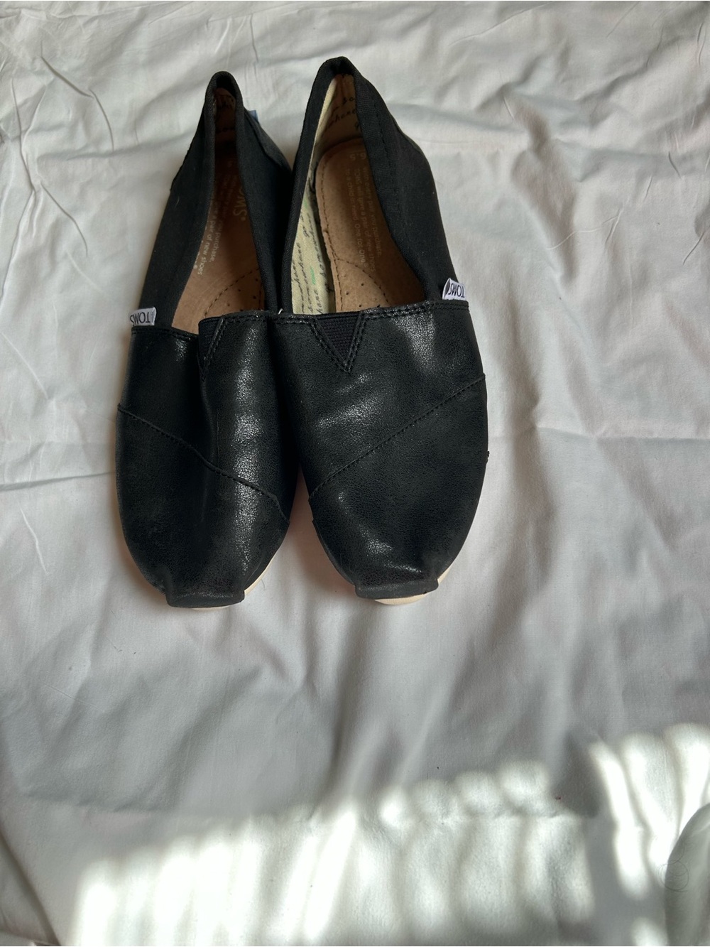 Toms Black Classic Slip-On Women's Flats